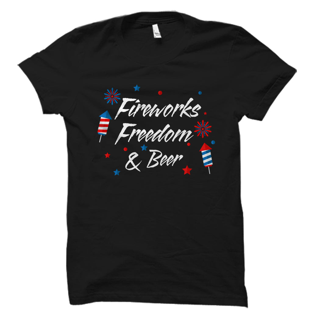 Fireworks Freedom & Beer Shirt