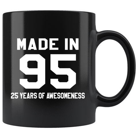 Made In 95 11oz Black Mug