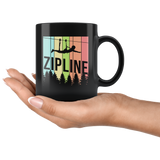 Zipline 11oz Black Mug