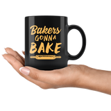 Bakers Gonna Bake 11oz Black Mug