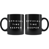 Official Time Keeper 11oz Black Mug