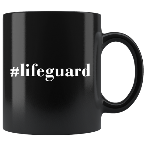 #lifeguard 11oz Black Mug
