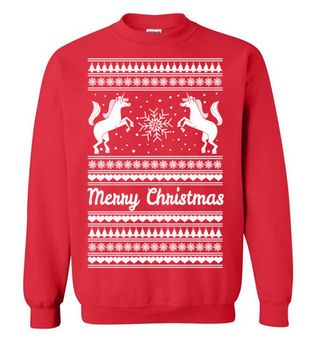 Ugly Christmas Sweater - Unicorn Motif
