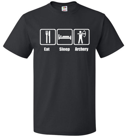 Eat Sleep Archery Shirt Funny Archer Bow Arrow Tee - oTZI Shirts - 1