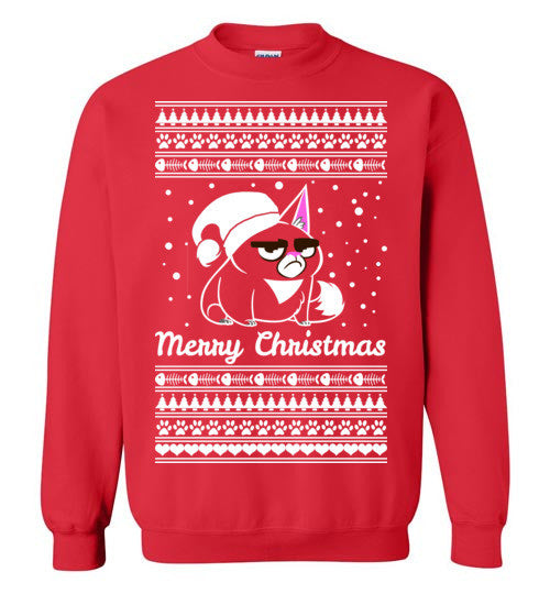 Ugly Christmas Sweater - Cat Motif