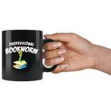 Professional Bookworm 11oz Black Mug