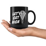 Let's Get High - Hot Air Balloon 11oz Black Mug