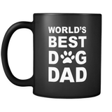 World's Best Dog Dad Black Mug
