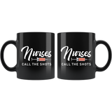 Nurses Call The Shorts 11oz Black Mug