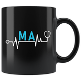 MA 11oz Black Mug