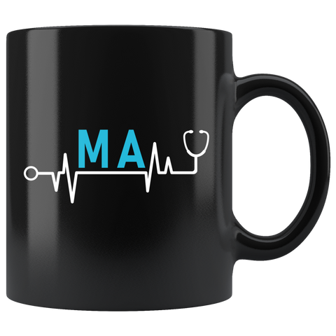 MA 11oz Black Mug