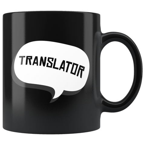 Translator 11oz Black Mug