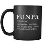 Funpa Like Grandpa, Just Cooler Black Mug
