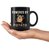 Powered By Potato 11oz Black Mug
