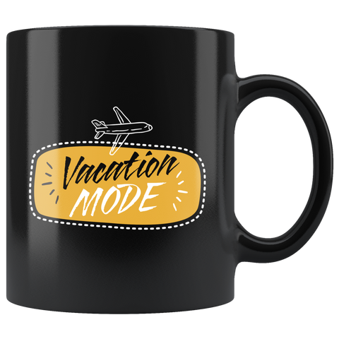 Vacation Mode 11oz Black Mug