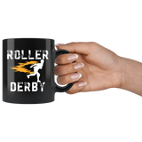 Roller Derby 11oz Black Mug