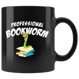 Professional Bookworm 11oz Black Mug