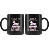 I Suck At Fantasy Football 11oz Black Mug