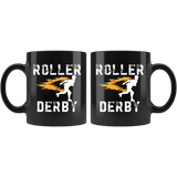 Roller Derby 11oz Black Mug