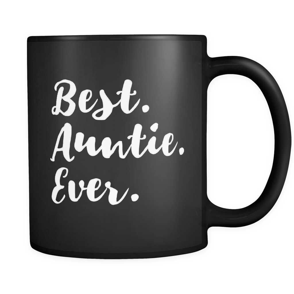 Best Auntie Ever Black Mug