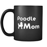 Poodle Mom Black Mug