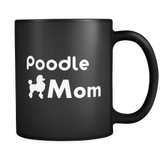 Poodle Mom Black Mug