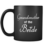 Grandmother of The Bride Black Mug - Wedding Mug