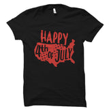 Happy 4th Of July Black Shirt