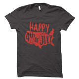 Happy 4th Of July Black Shirt