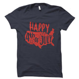 Happy 4th Of July Black Shirt