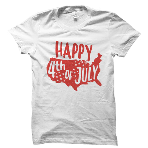 Happy 4th Of July White Shirt