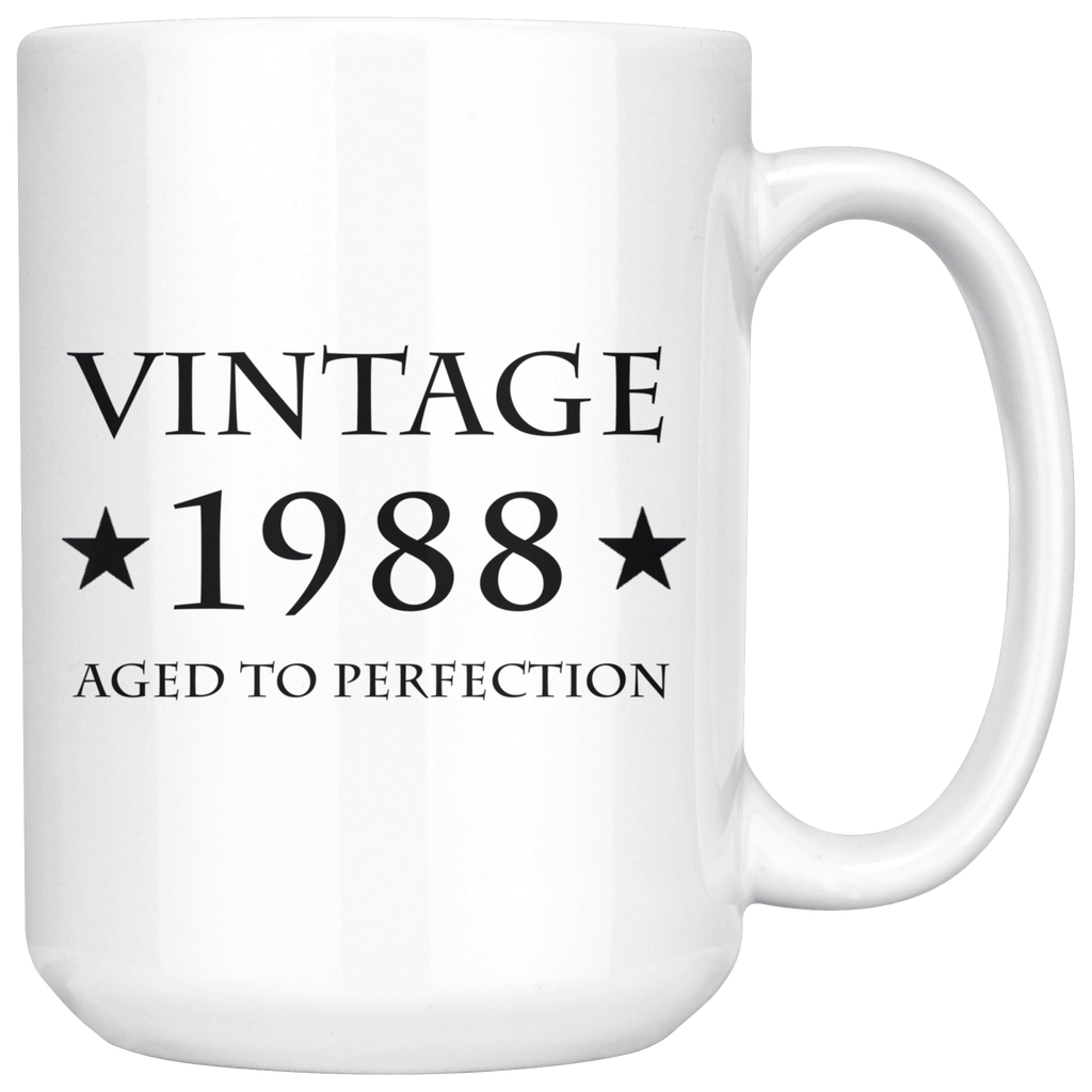 Vintage 1988 15oz white mug