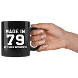 Made In 79 11oz Black Mug
