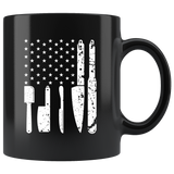American Cook 11oz Black Mug