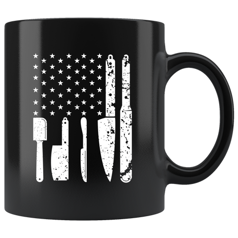American Cook 11oz Black Mug