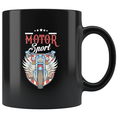 Motorsport 11oz Black Mug