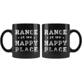 The Range Is My Happy Place 11oz Black Mug