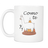 Como Te Llama White Mug