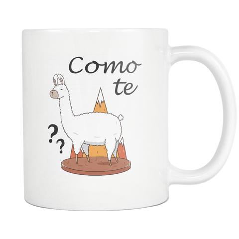 Como Te Llama White Mug