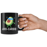 Avo-Cardio 11oz Black Mug