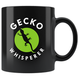 Gecko Whisperer 11oz Black Mug