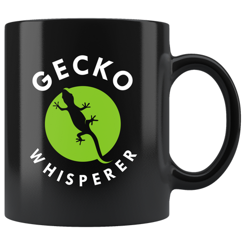 Gecko Whisperer 11oz Black Mug