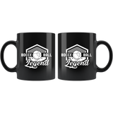 Bocce Ball Legend 11oz Black Mug