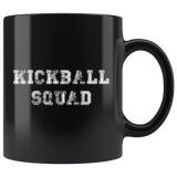 Kickball Squad 11oz Black Mug