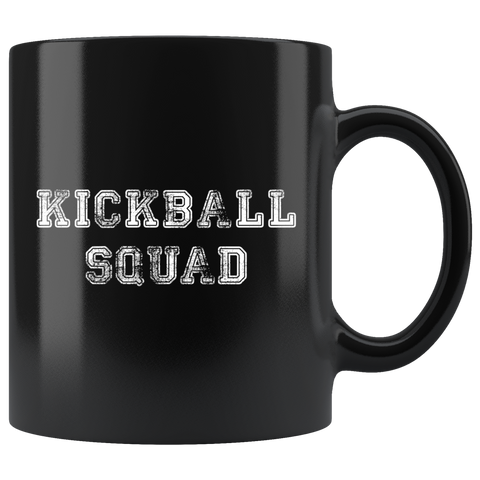 Kickball Squad 11oz Black Mug
