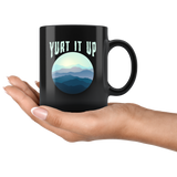 Yurt It Up 11oz Black Mug