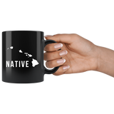 Native (Hawaii Islands) 11oz Black Mug