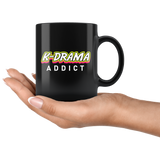 K-Drama Addict 11oz Black Mug