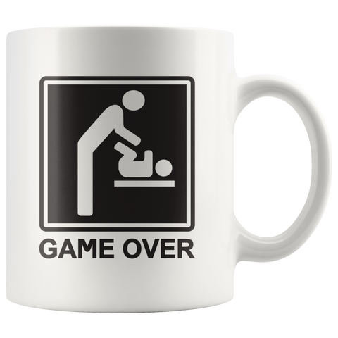 Game Over White Mug