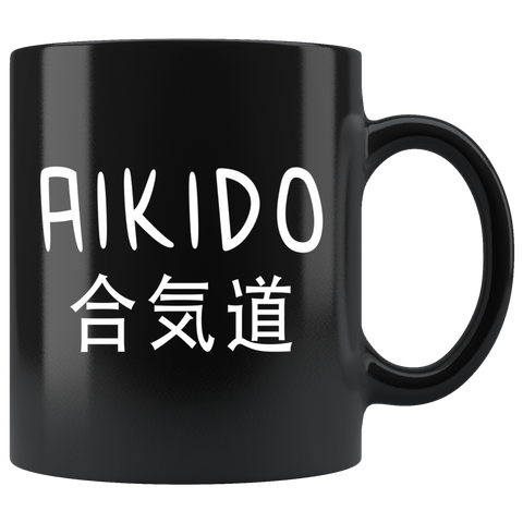 Aikido 11oz Black Mug